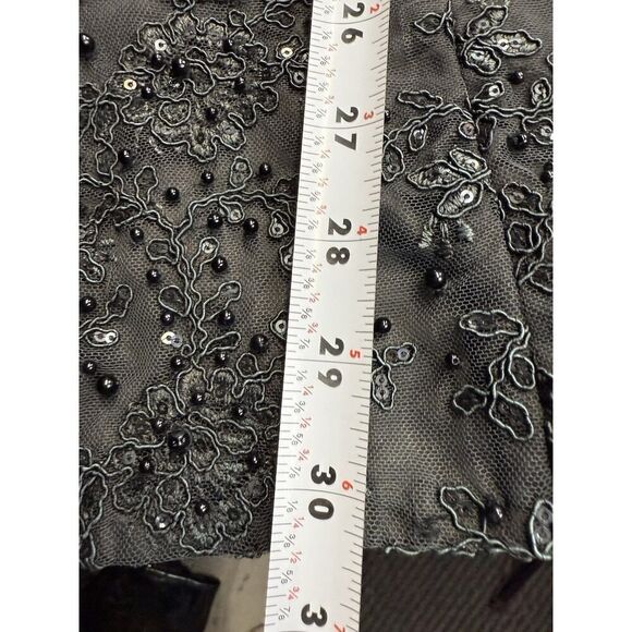 LoveShackFancy Kakena Off-The-Shoulder Beaded Minidress Black Small - Picture 12 of 14